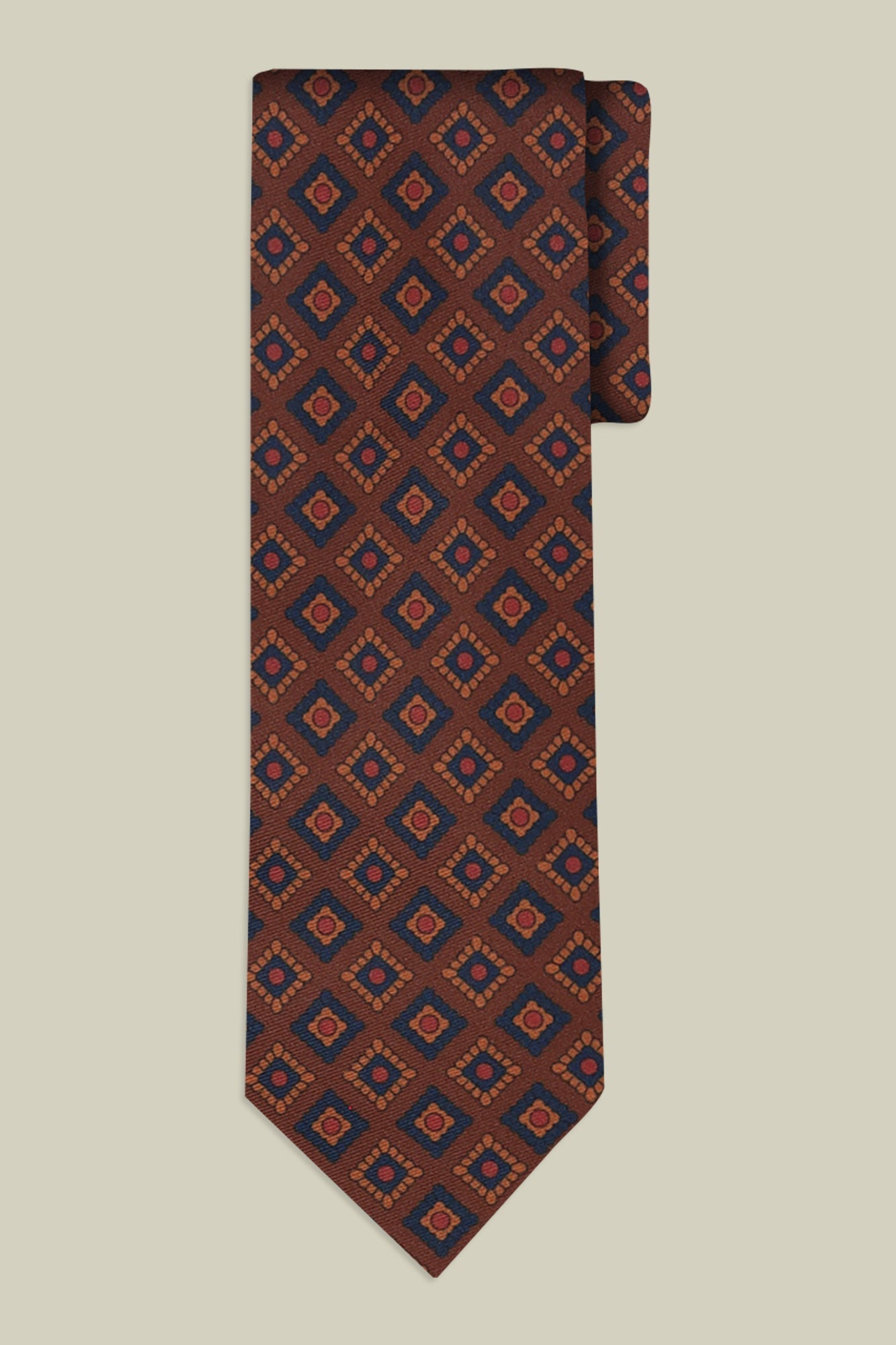 Men's tie with macro geometric pattern