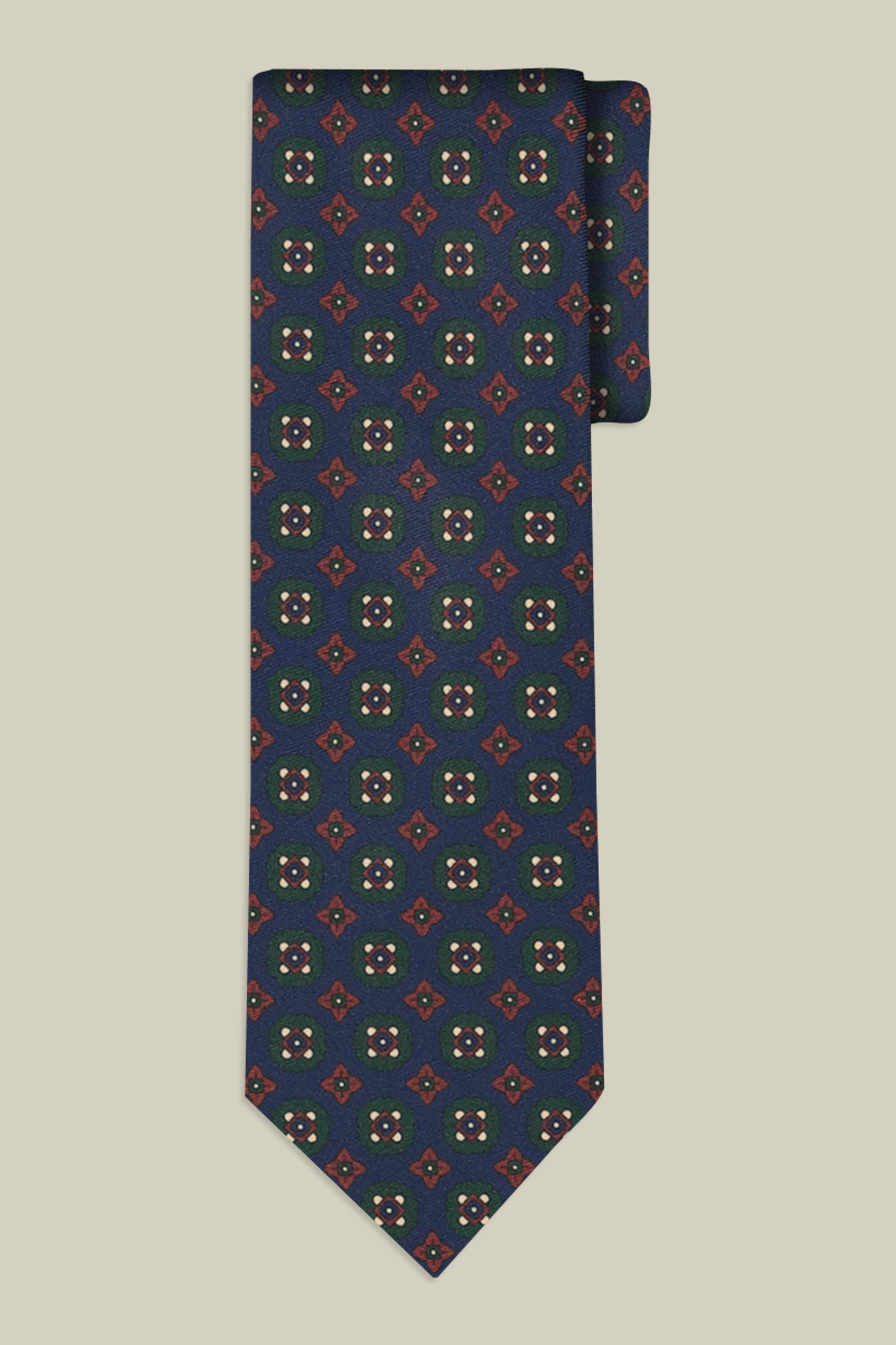 Men's tie with micro geometric pattern