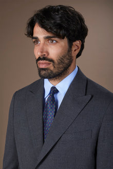 Men's tie with micro geometric pattern