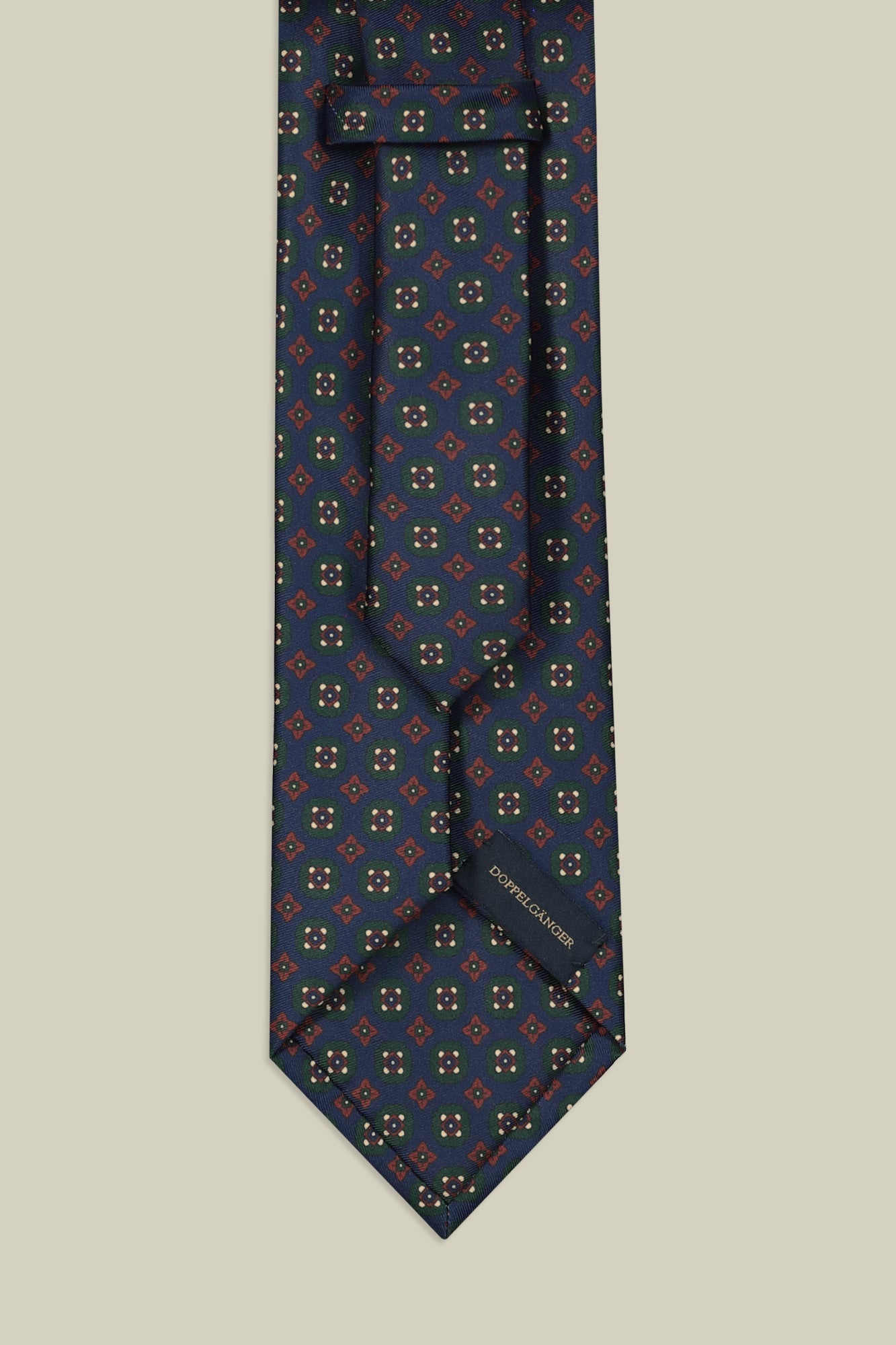 Men's tie with micro geometric pattern