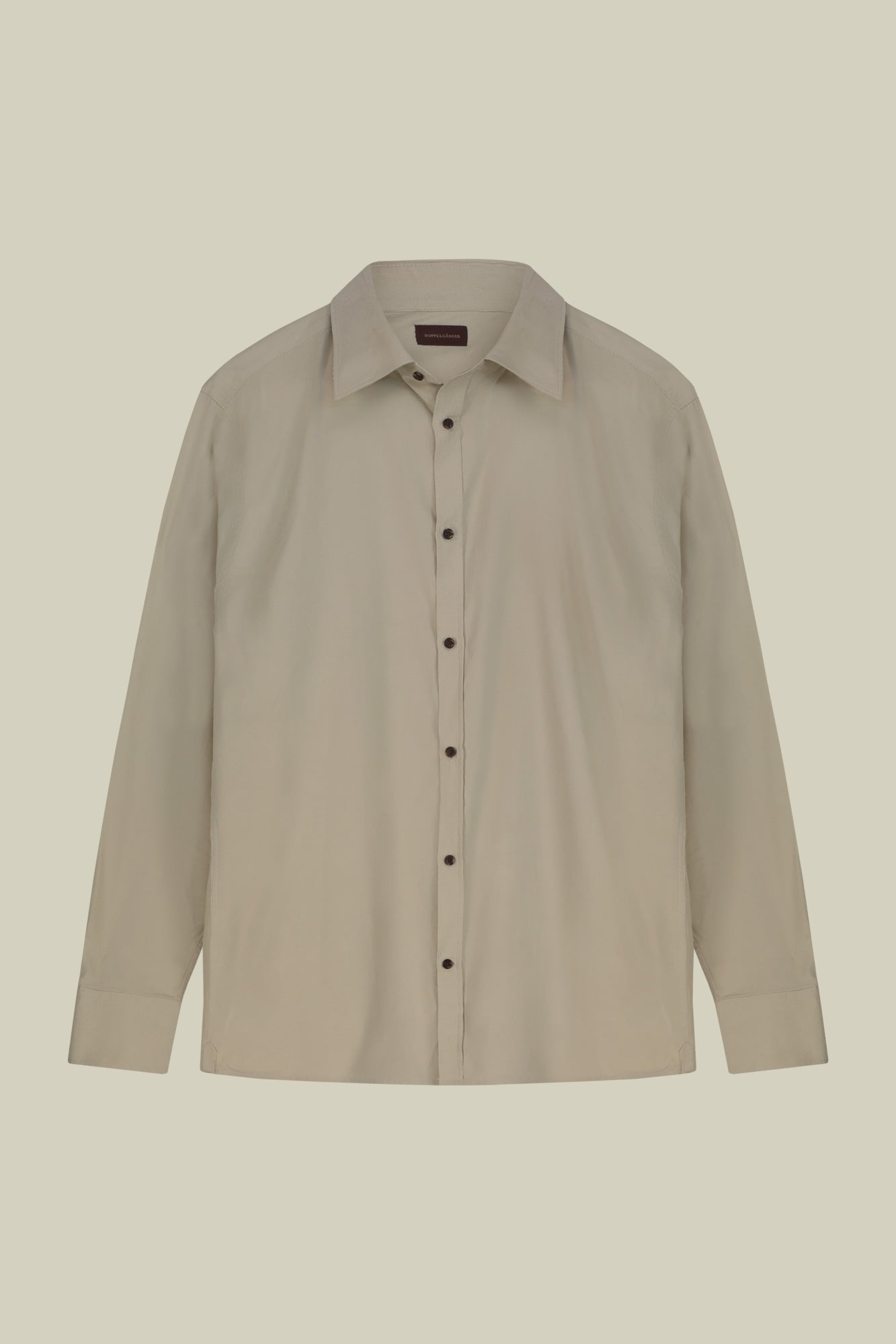 Men's casual shirt in 100% cotton 1000 Stripe velvet fabric plain colour