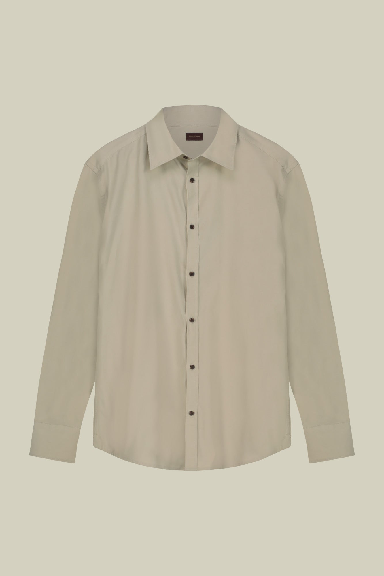 Men's casual shirt in 100% cotton 1000 Stripe velvet fabric plain colour