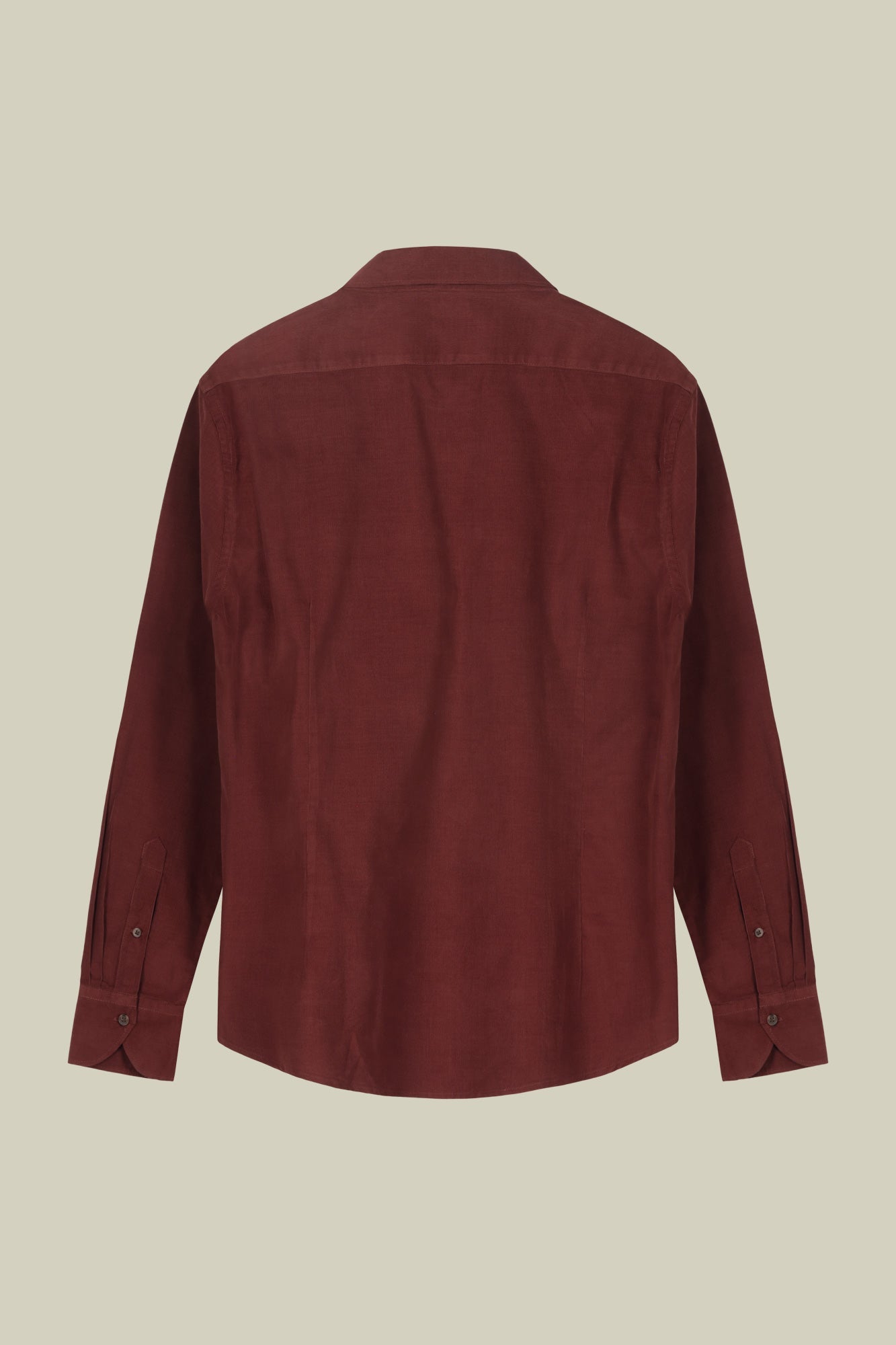 Men's casual shirt in 100% cotton 1000 Stripe velvet fabric plain colour