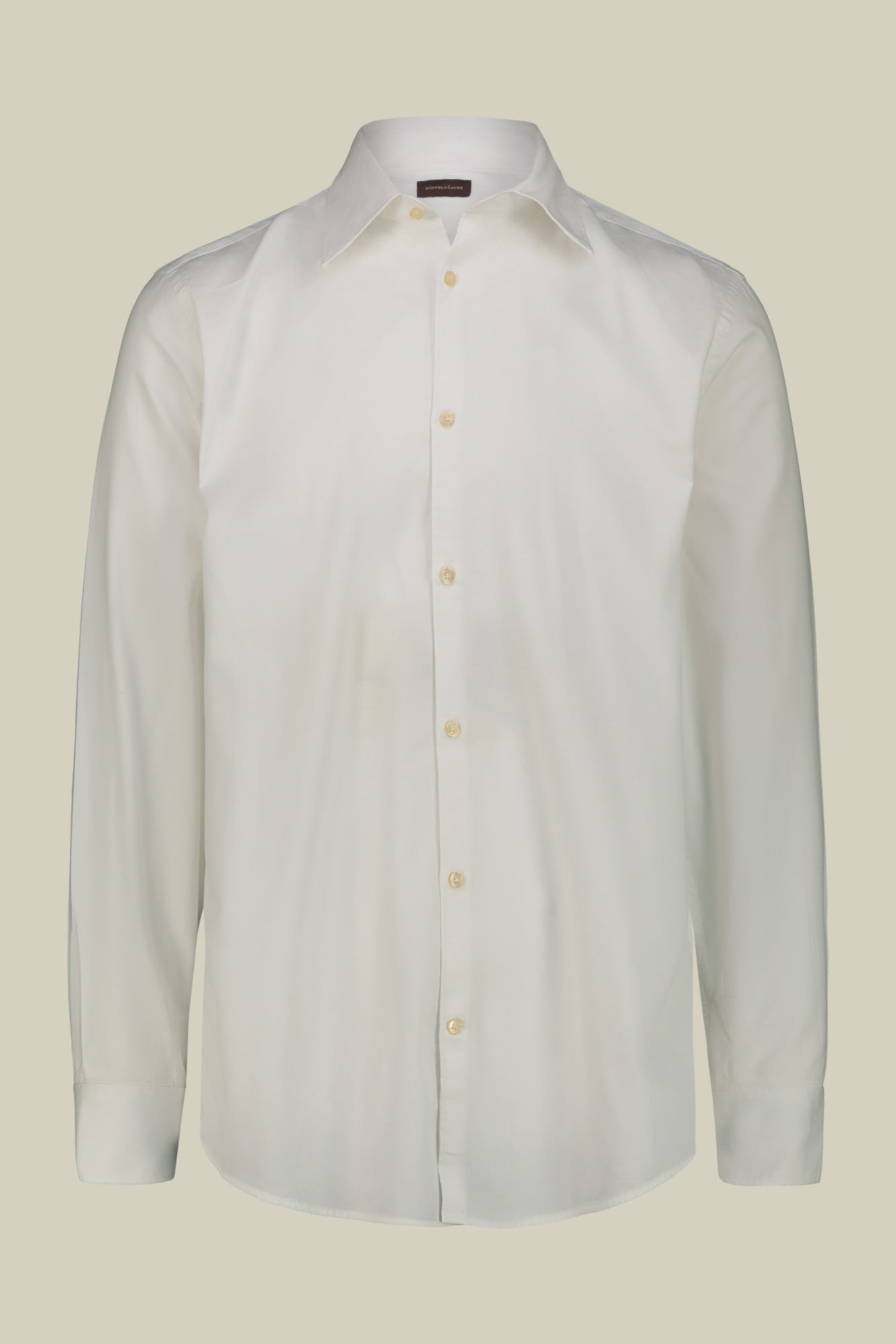 Men's casual shirt with classic collar in 100% cotton gabardine fabric comfort fit