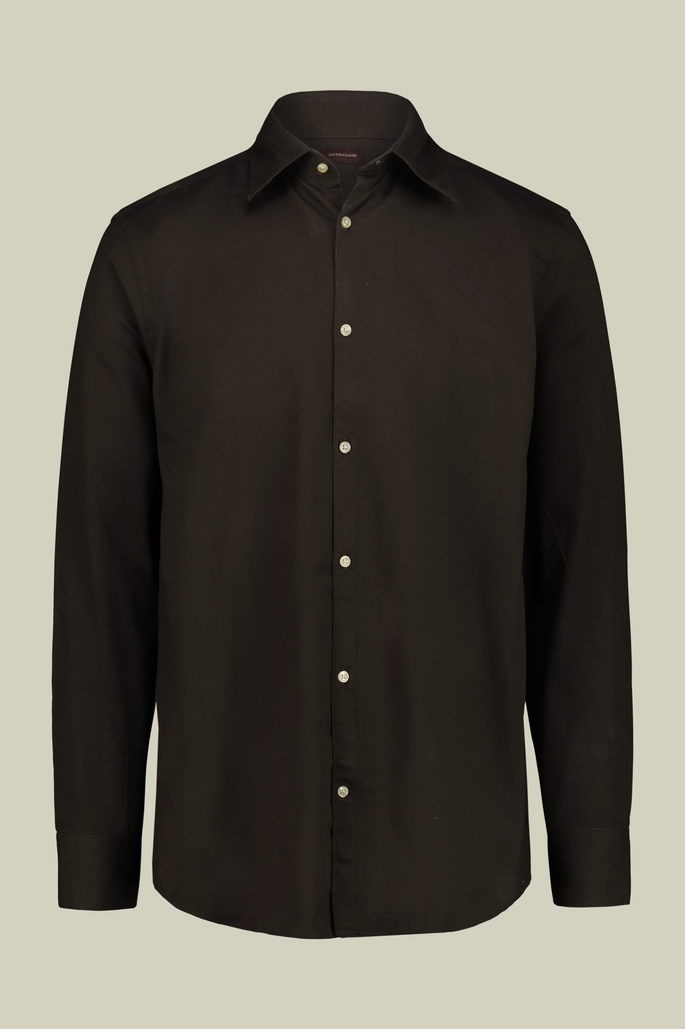 Men's casual shirt with classic collar in 100% cotton gabardine fabric comfort fit