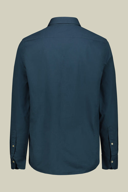 Men's casual shirt with classic collar in 100% cotton gabardine fabric comfort fit