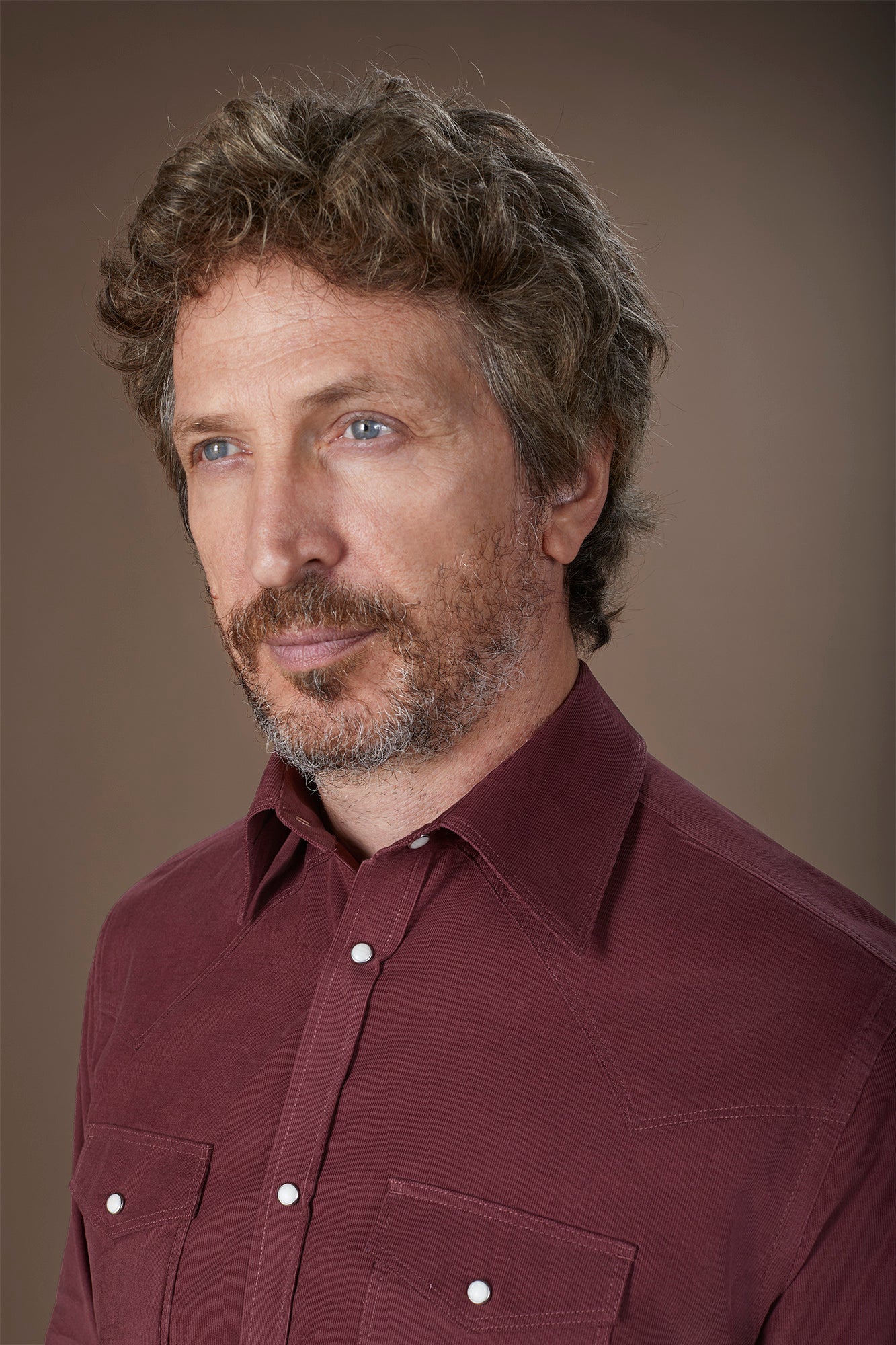 Men's casual shirt with classic collar 100% cotton 1000 striped velvet fabric plain colour