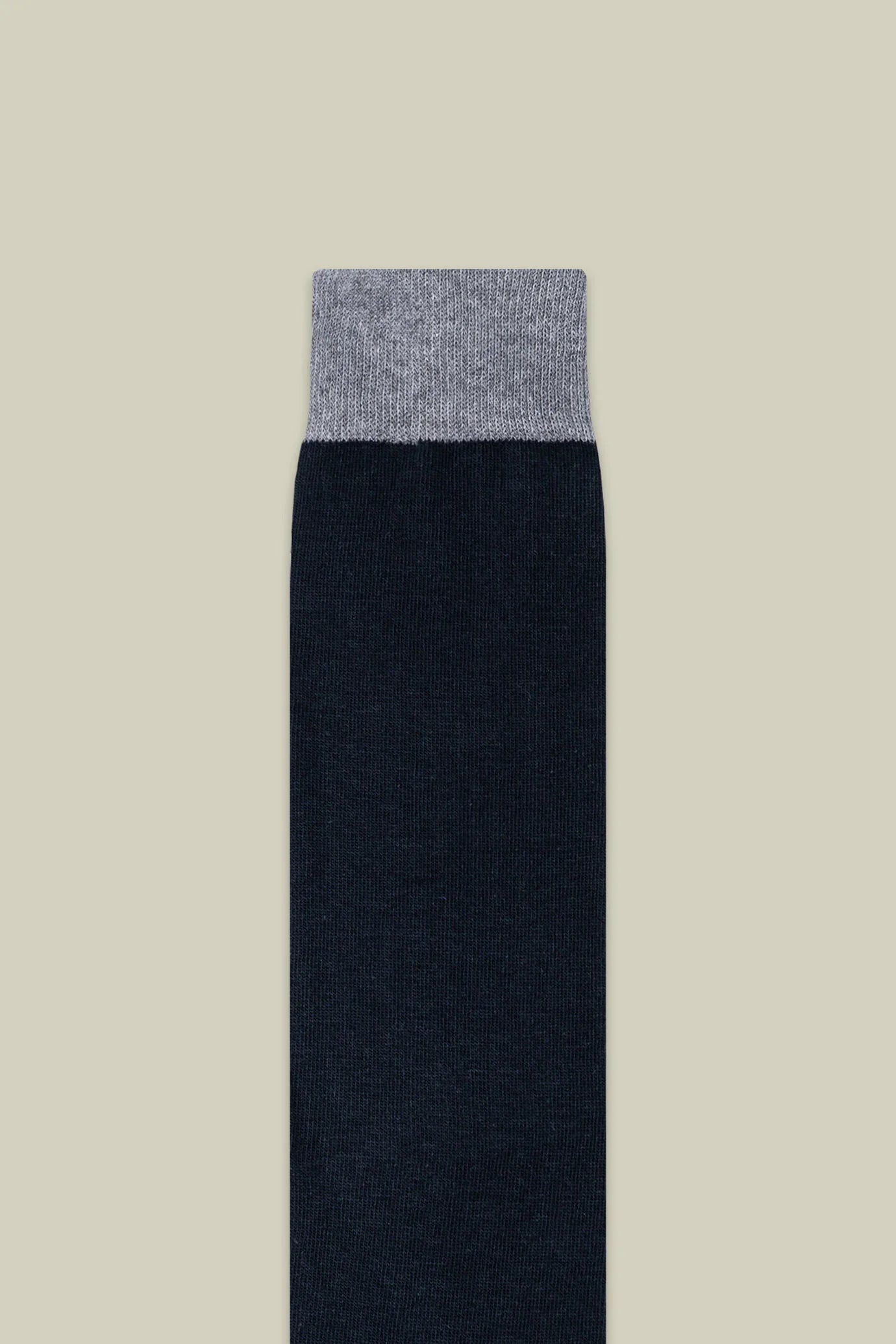 Two-tone men's plain knit socks