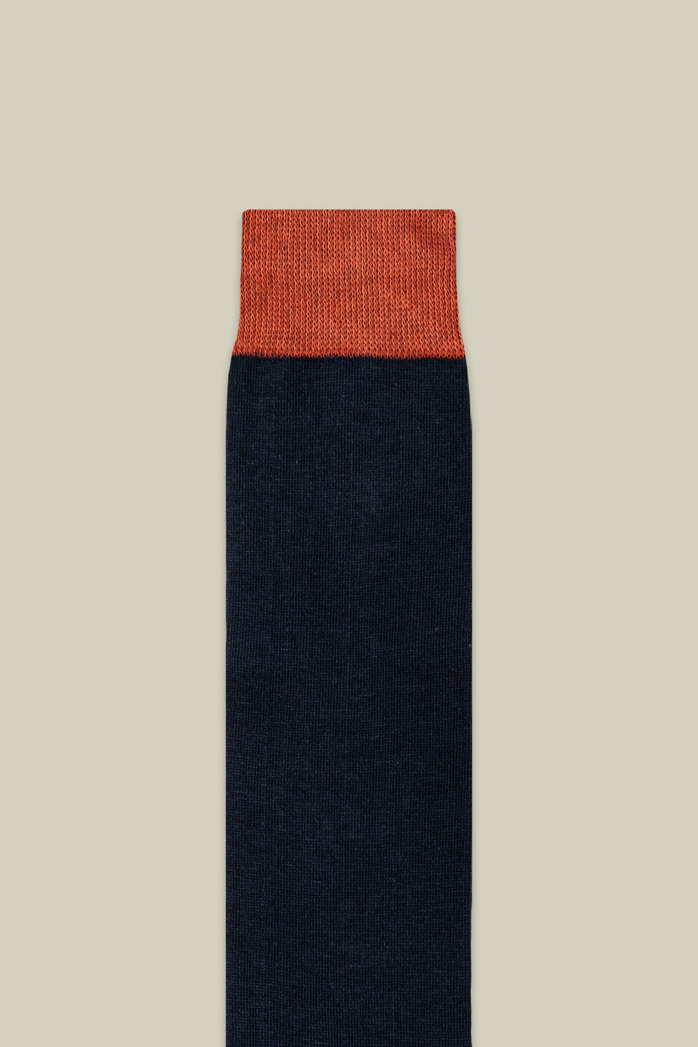 Two-tone men's plain knit socks