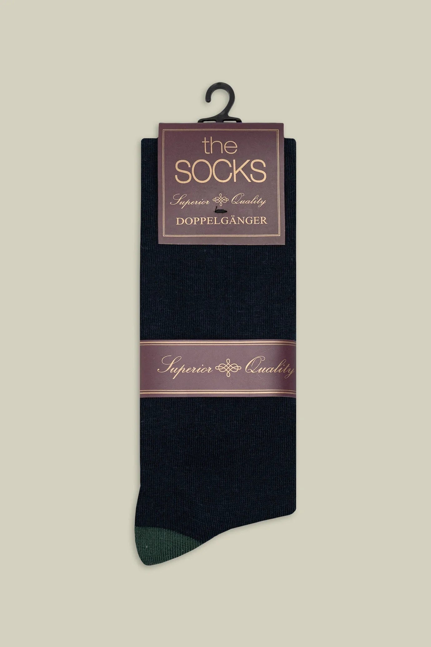 Two-tone men's plain knit socks