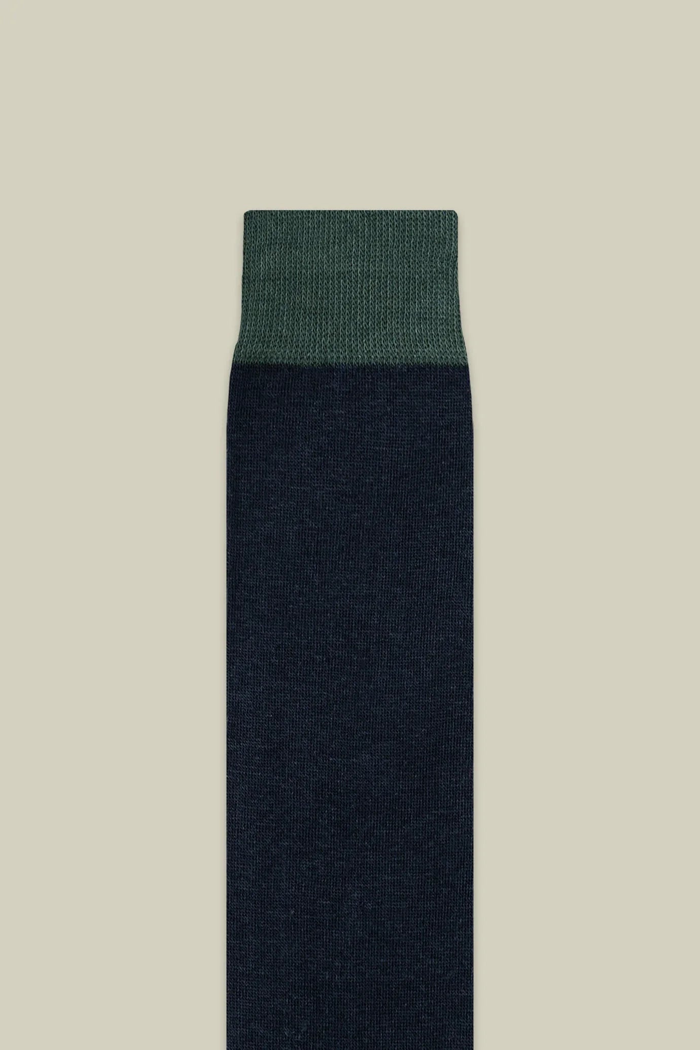 Two-tone men's plain knit socks
