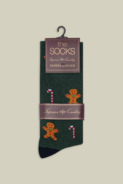 Men's Christmas socks with smooth knit and candy motif
