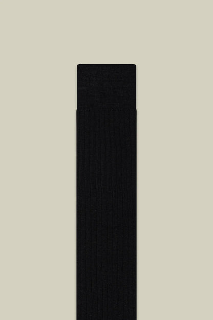 Men's plain ribbed socks