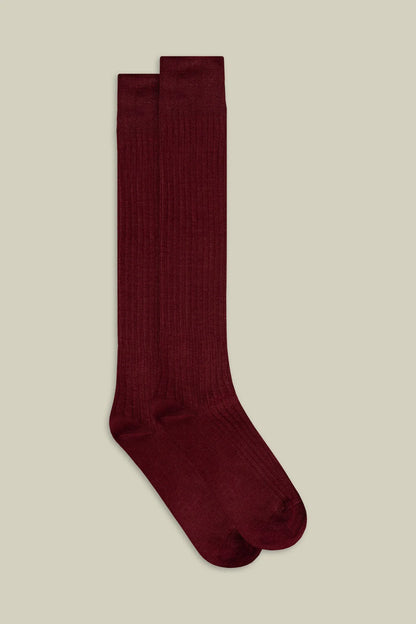 Men's plain ribbed socks
