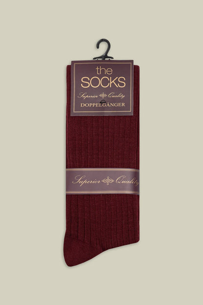 Men's plain ribbed socks