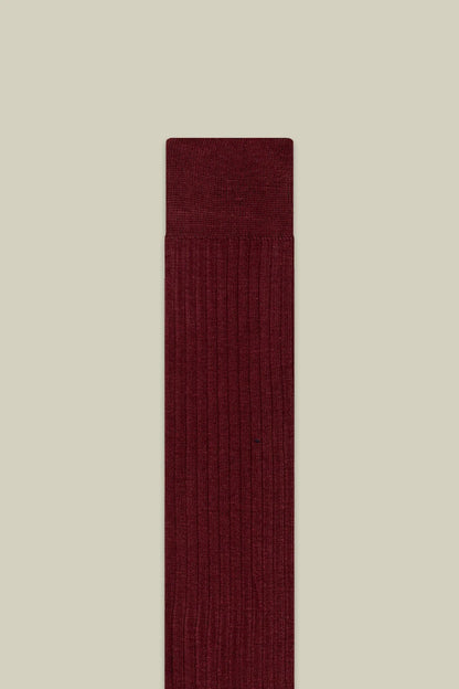 Men's plain ribbed socks