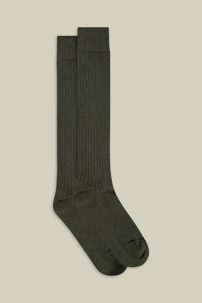 Men's plain ribbed socks