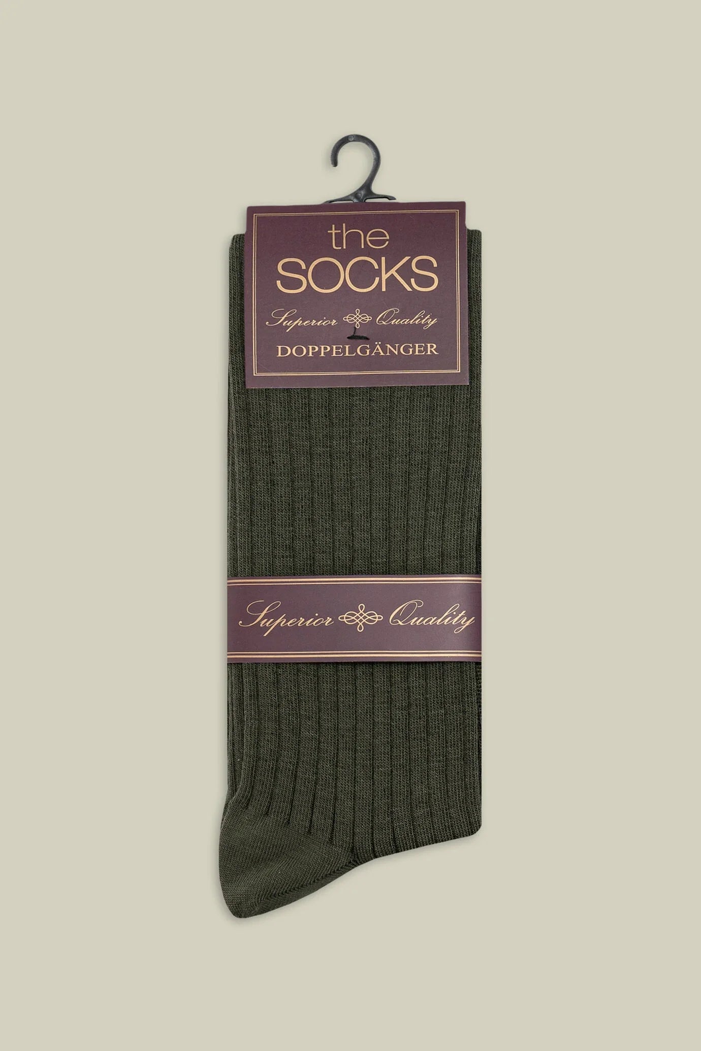 Men's plain ribbed socks