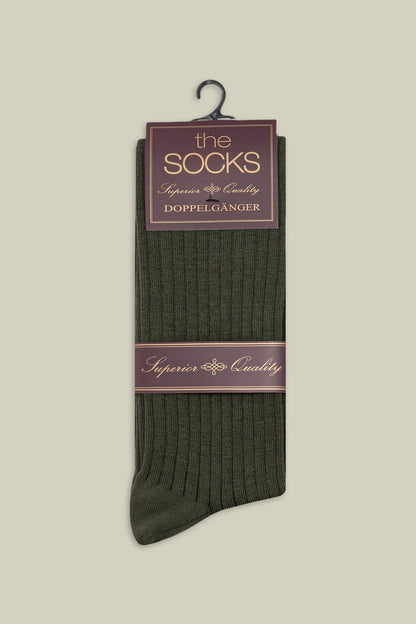 Men's plain ribbed socks