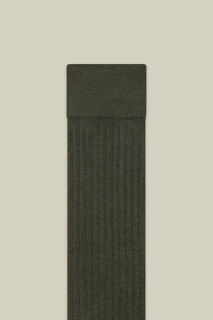 Men's plain ribbed socks