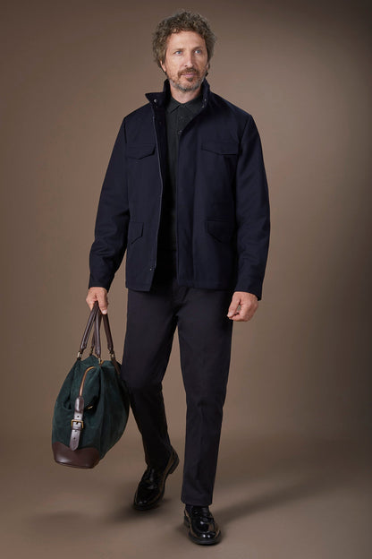 Men's padded jacket in technical fabric regular fit