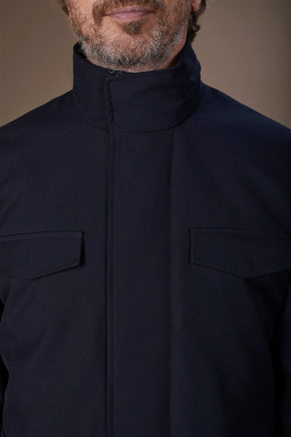 Men's padded jacket in technical fabric regular fit