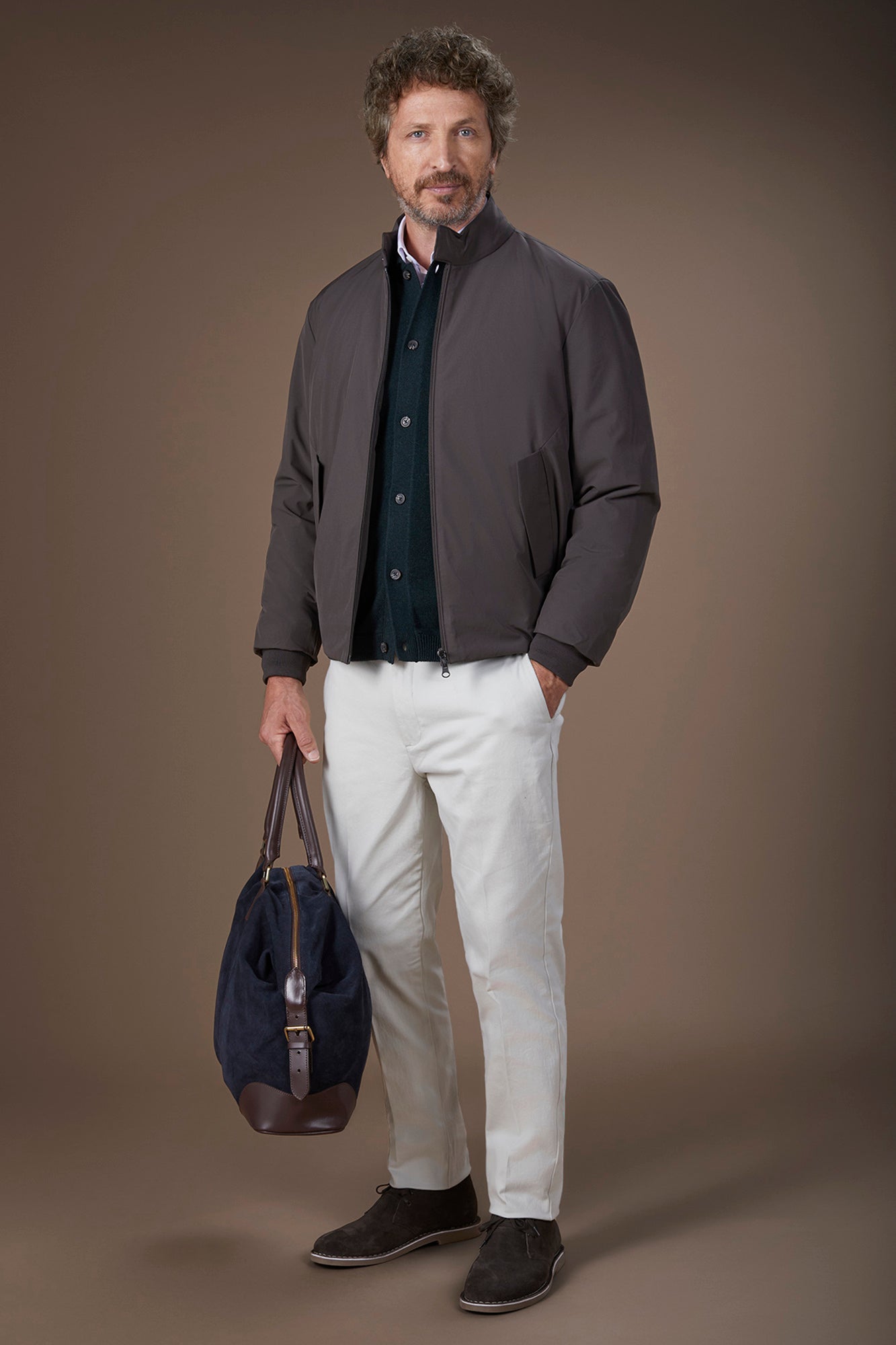 Herrington men's padded jacket in elasticized technical fabric