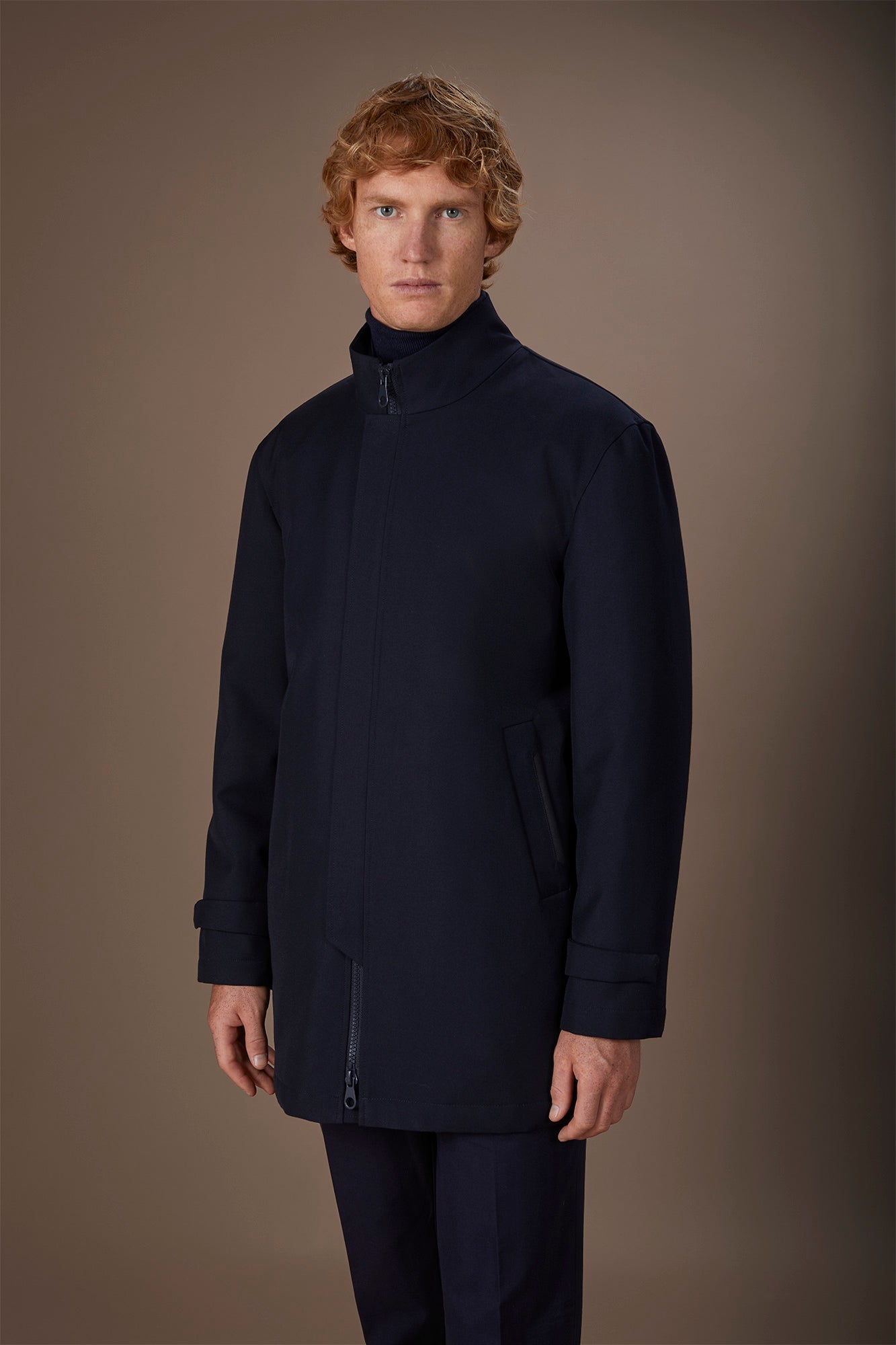 Men's technical padded jacket with removable nylon harness regular fit