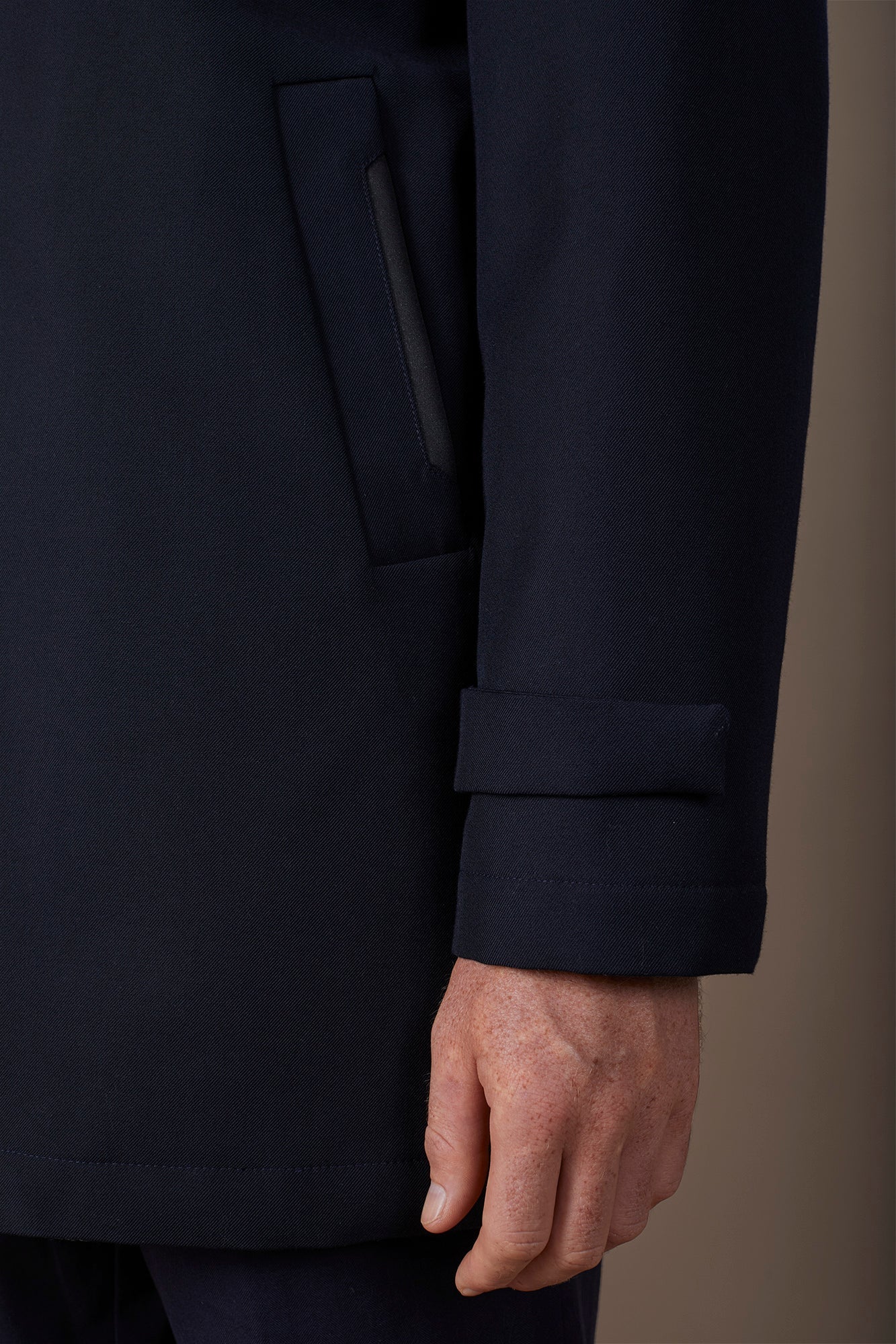 Men's technical padded jacket with removable nylon harness regular fit