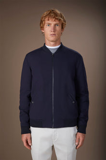 Men's bomber jacket in jersey comfort fit