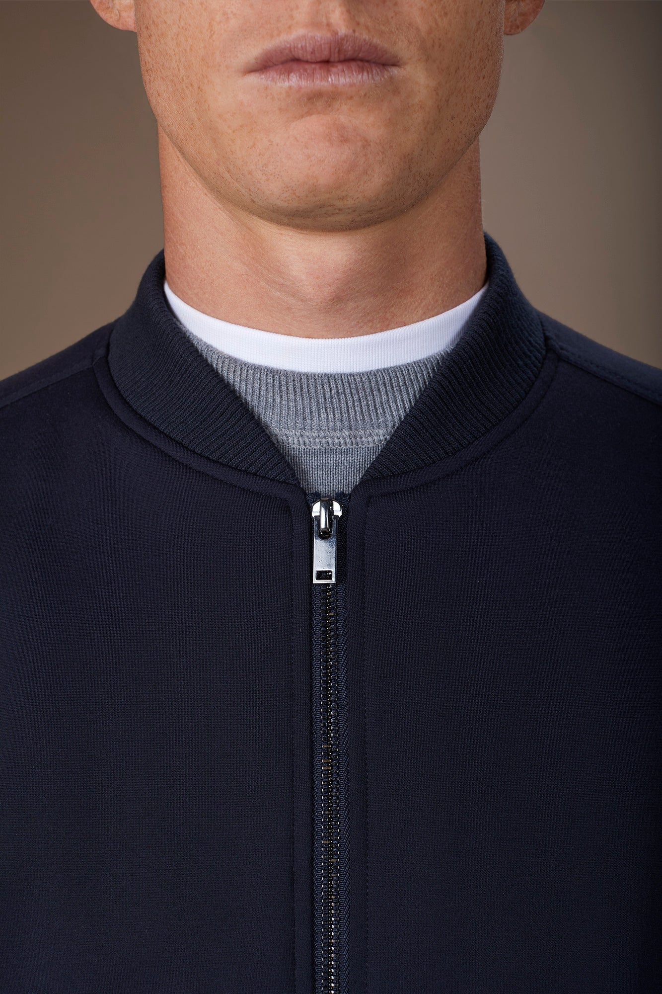 Men's bomber jacket in jersey comfort fit