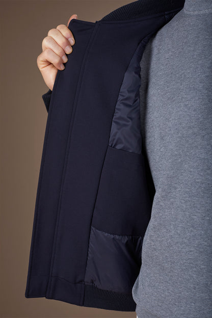 Men's bomber jacket in jersey comfort fit
