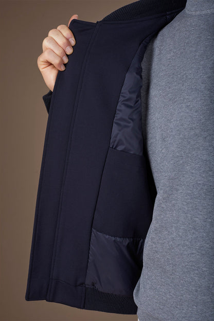 Men's bomber jacket in jersey comfort fit