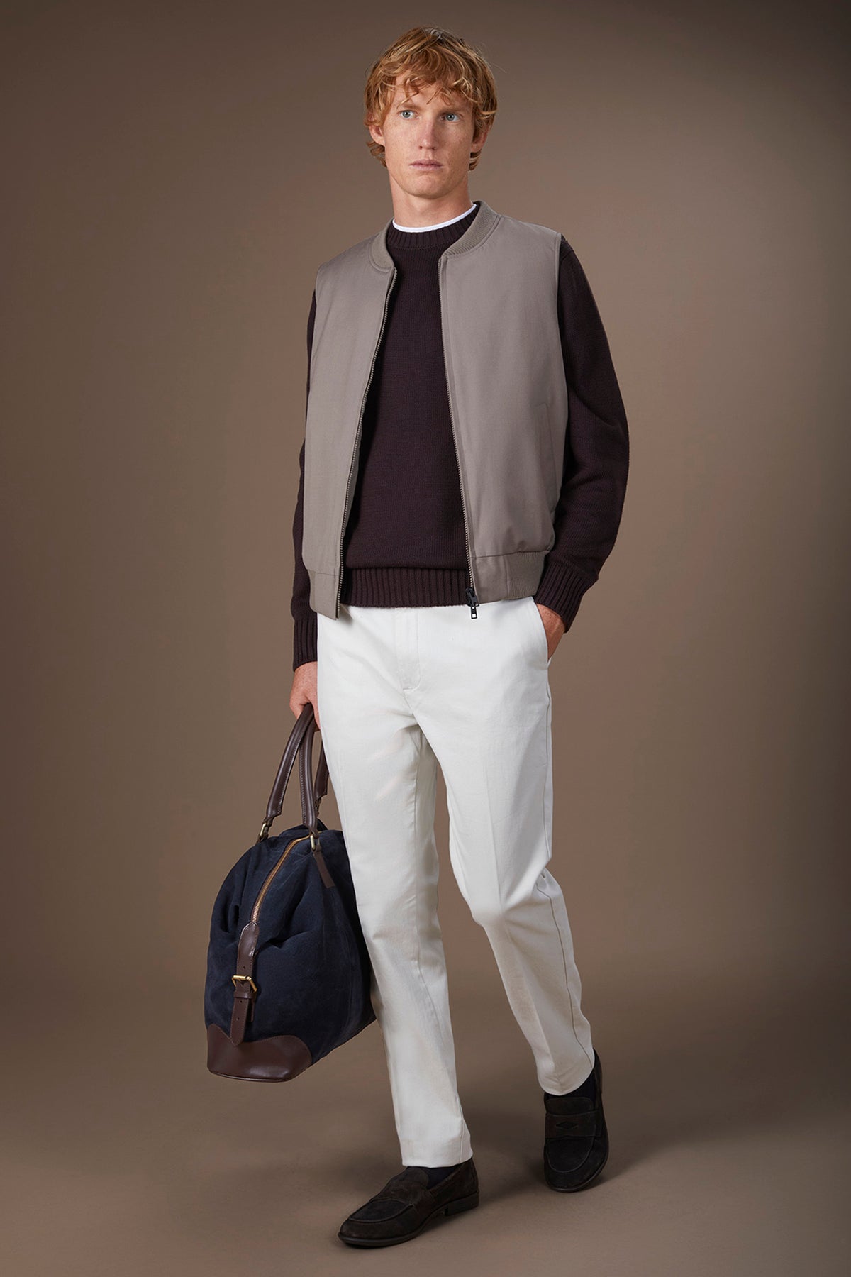 Men's padded sleeveless jacket comfort fit