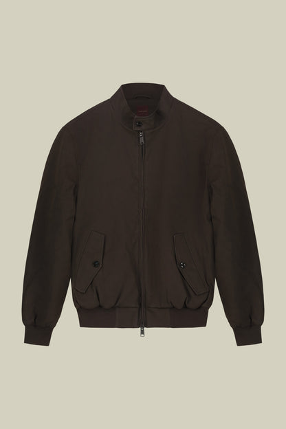 Men's faux leather jacket comfort fit
