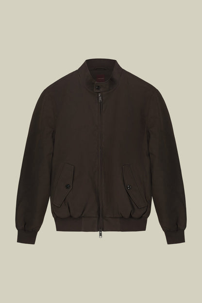 Men's faux leather jacket comfort fit