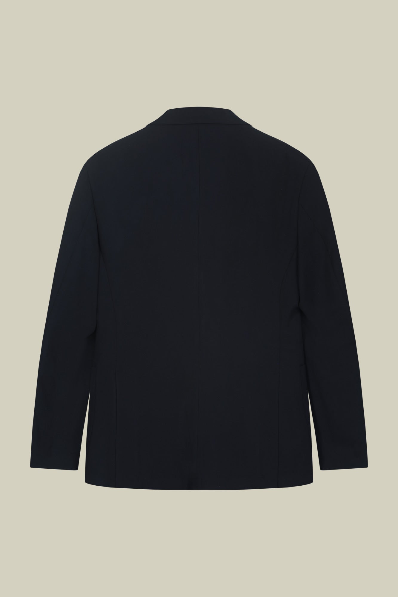 Unlined single-breasted men's jacket in regular fit jersey fabric