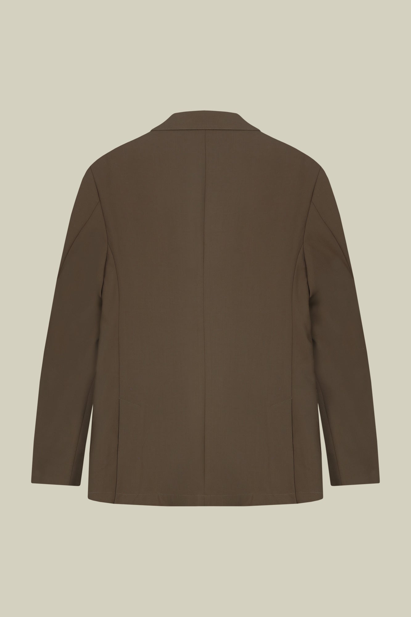 Unlined single-breasted men's jacket in regular fit jersey fabric