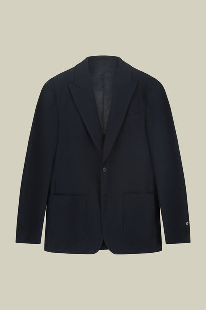 Men's semi-lined Prince of Wales jacket regular fit