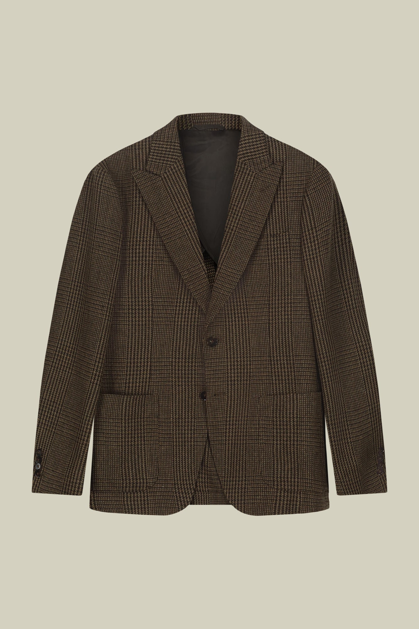 Men's semi-lined Prince of Wales jacket regular fit