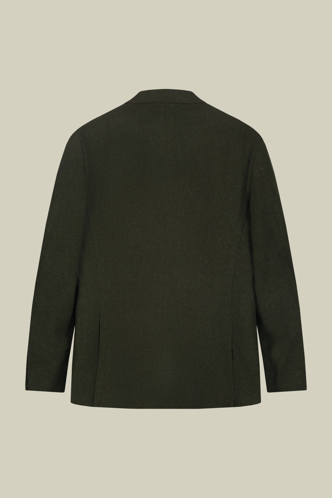 Men's single-breasted jacket in wool blend with herringbone pattern regular fit