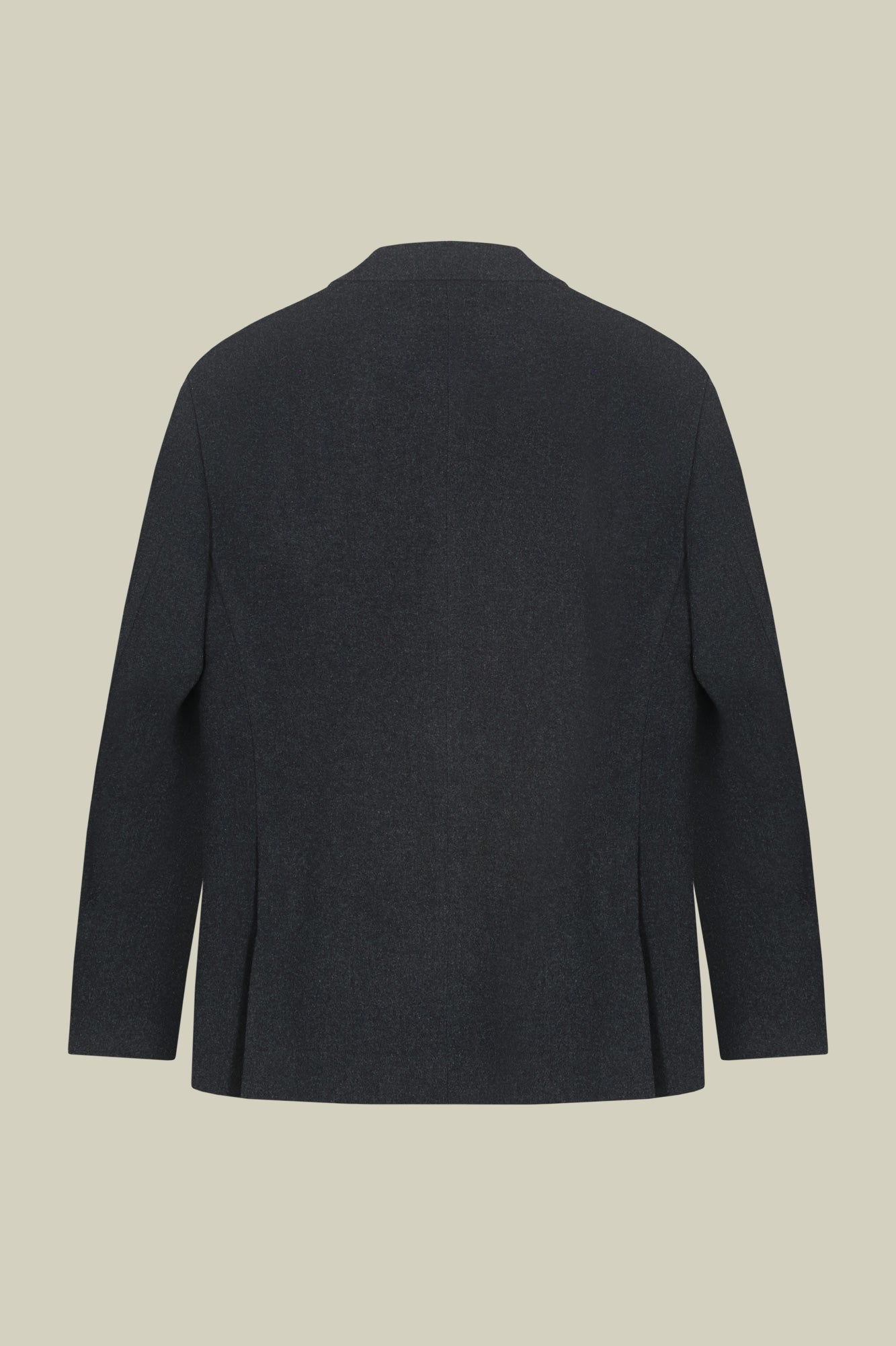 Men's single-breasted jacket in wool blend with herringbone pattern regular fit
