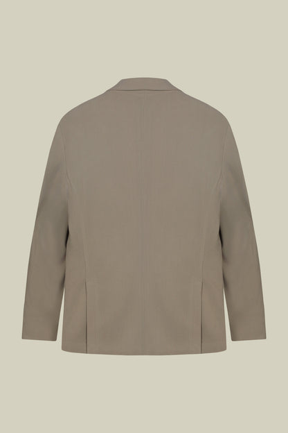Men's double-breasted jacket in velvet-effect fabric regular fit
