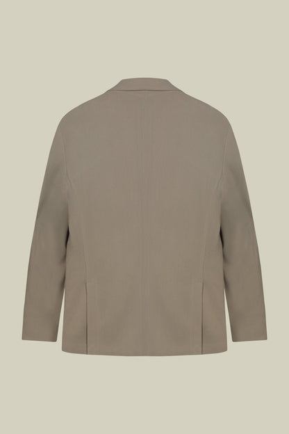 Men's double-breasted jacket in velvet-effect fabric regular fit