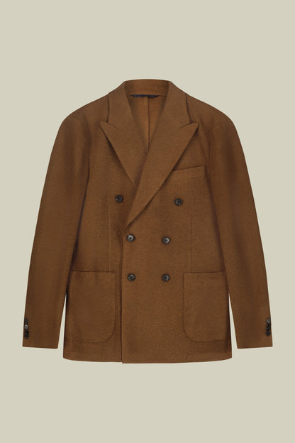 Men's double-breasted jacket in wool blend regular fit