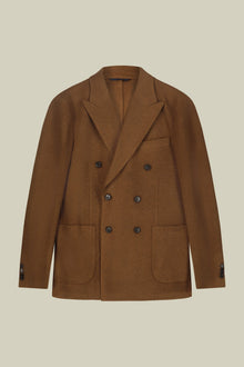 Men's double-breasted jacket in wool blend regular fit