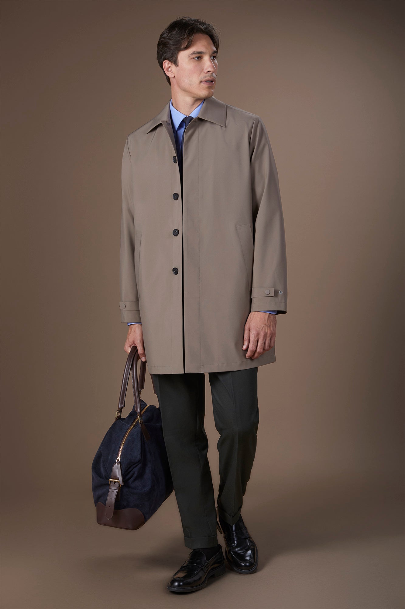 Men's waterproof jacket in waterproof technical fabric regular fit