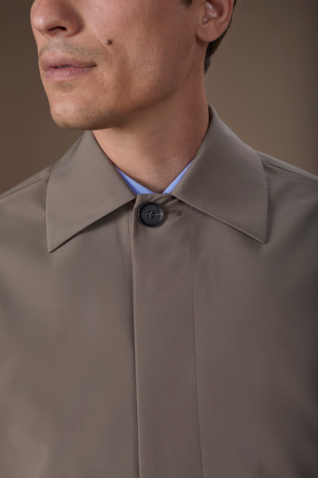 Men's waterproof jacket in waterproof technical fabric regular fit