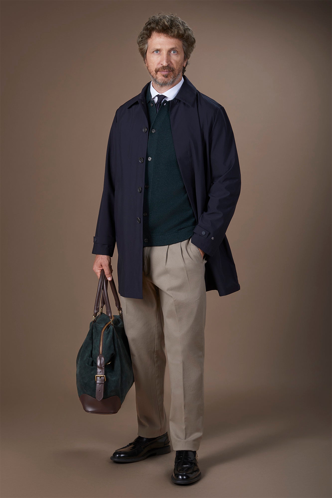 Men's waterproof jacket in waterproof technical fabric regular fit