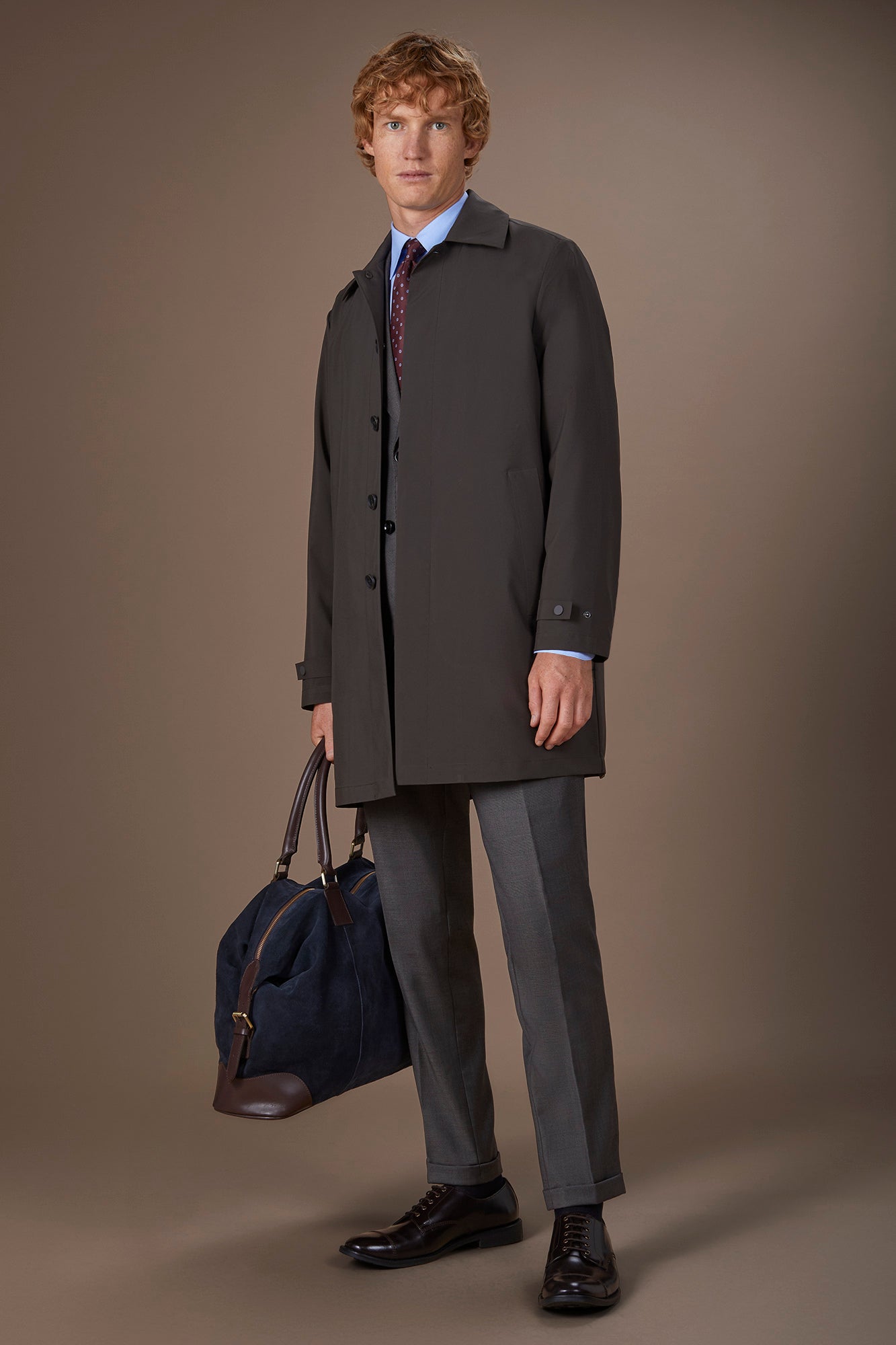 Men's waterproof jacket in waterproof technical fabric regular fit